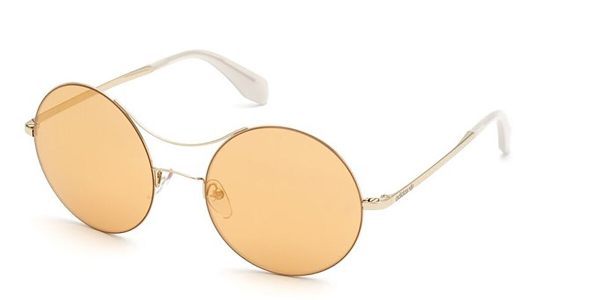 Adidas Originals OR0002 32G, Gold frame, Brown Mirror lenses