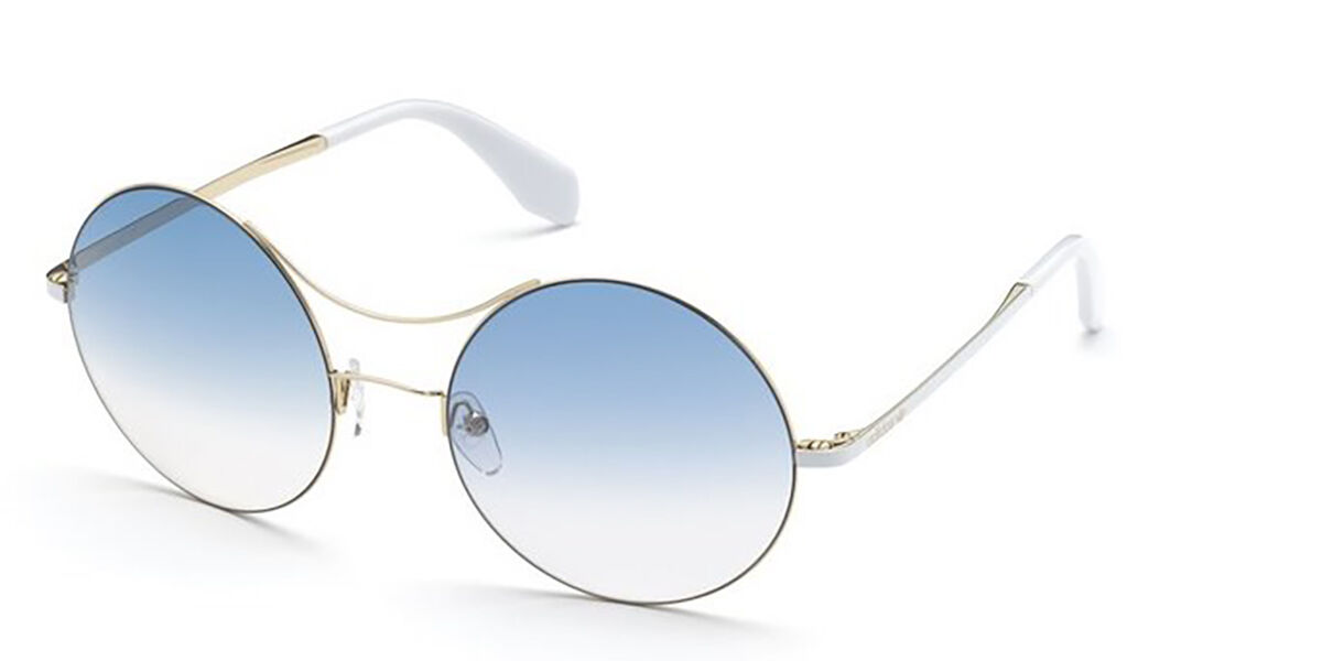 Adidas Originals OR0002 32W, Gold frame, Blue Gradient lenses
