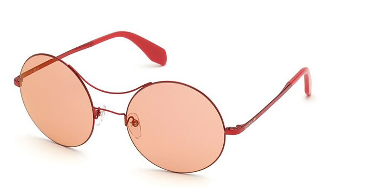 Adidas Originals OR0002 66U, Red frame, Bordeaux Mirror lenses