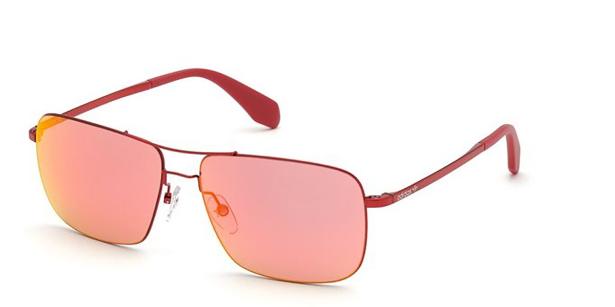 Adidas Originals OR0003 66U, Red frame, Bordeaux Mirror lenses