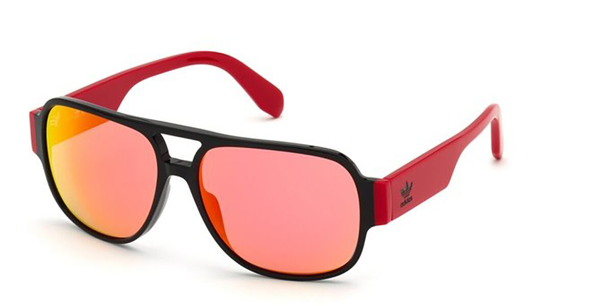 Adidas Originals OR0006 01U, Black frame, Bordeaux Mirror lenses