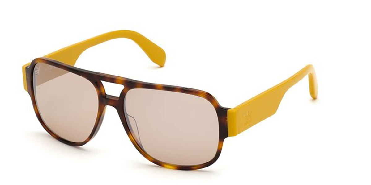 Adidas Originals OR0006 52L, Tortoiseshell frame, Brown Mirror lenses