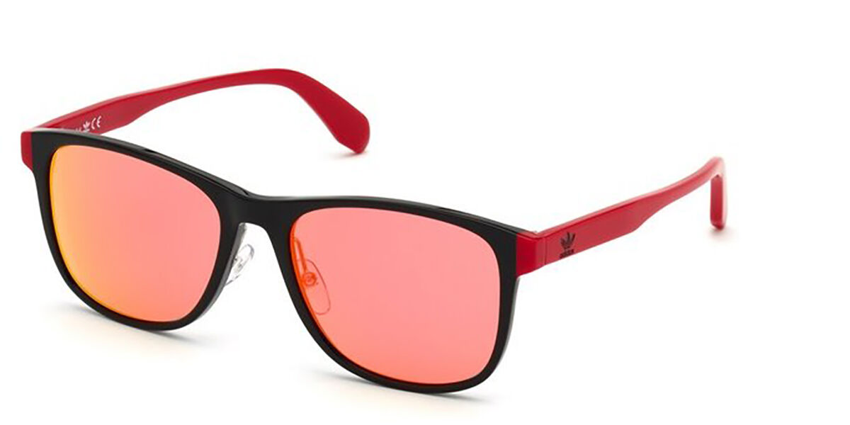 Adidas Originals OR0009-H 01U, Black frame, Bordeaux Mirror lenses