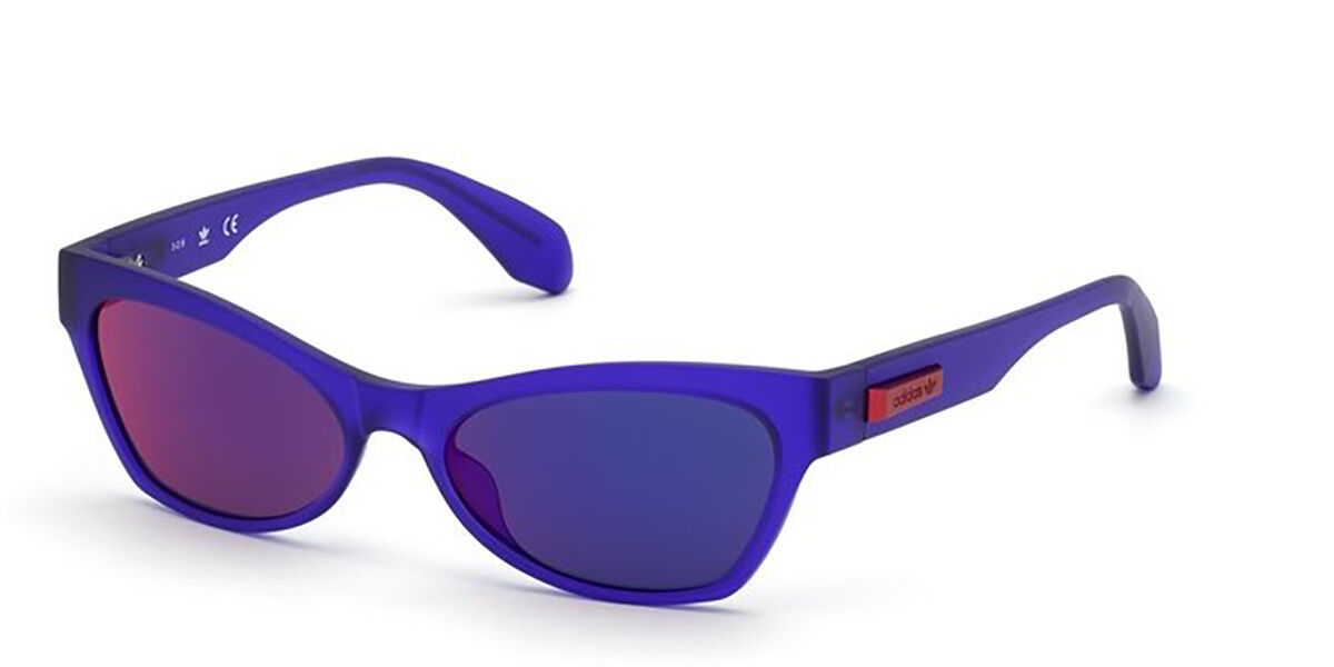 Adidas Originals OR0010 82X, Purple frame, Blue Mirror lenses