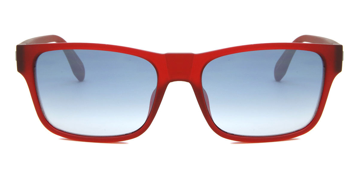 Adidas Originals OR0011 67C, Red frame, Gradient Blue Mirror lenses