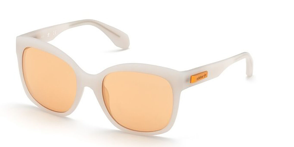 Adidas Originals OR0012 21G, White frame, Brown Mirror lenses