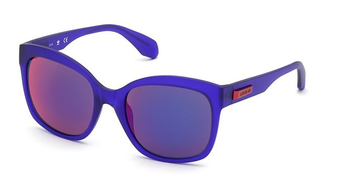 Adidas Originals OR0012 82X, Purple frame, Blue Mirror lenses