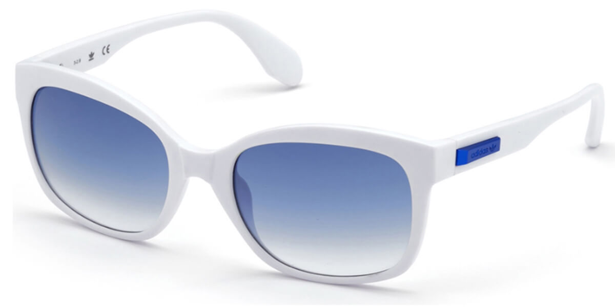 Adidas Originals OR0012 21W, White frame, Gradient Blue lenses