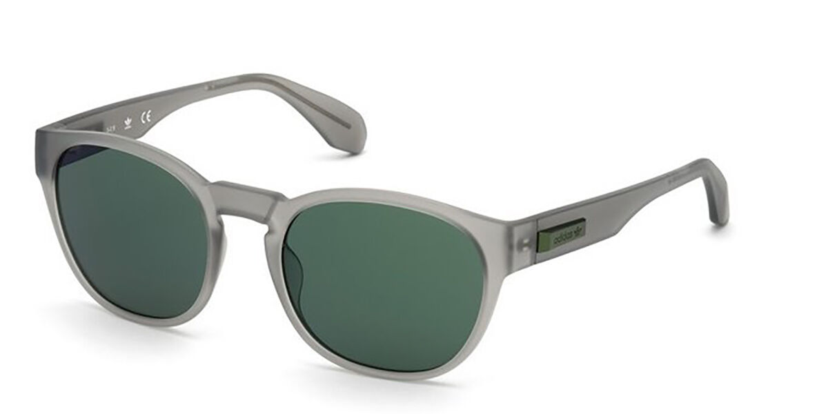 Adidas Originals OR0014 20Q, Grey frame, Green Mirror lenses