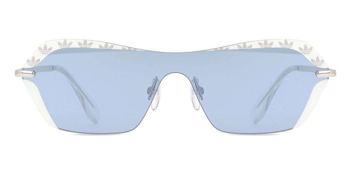Adidas Originals OR0015 24C, White frame, Gradient Blue Mirror lenses