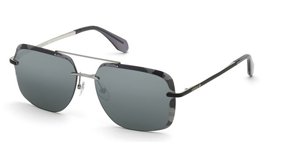 Adidas Originals OR0017 68C, Black frame, Grey Mirror lenses