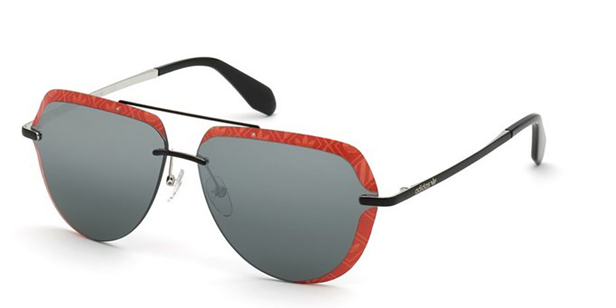 Adidas Originals OR0018 68C, Black frame, Grey Mirror lenses