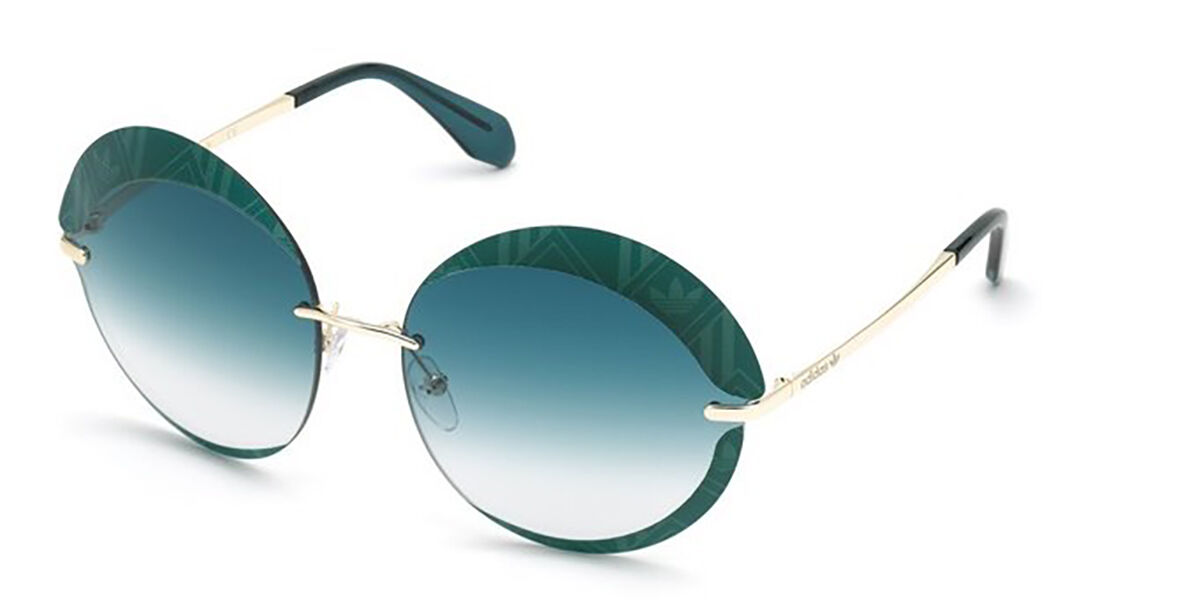 Adidas Originals OR0019 98P, Green frame, Green Gradient lenses