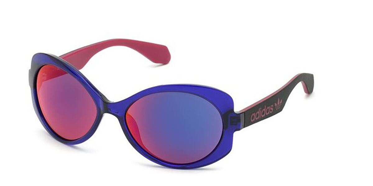 Adidas Originals OR0020 81U, Purple frame, Bordeaux Mirror lenses