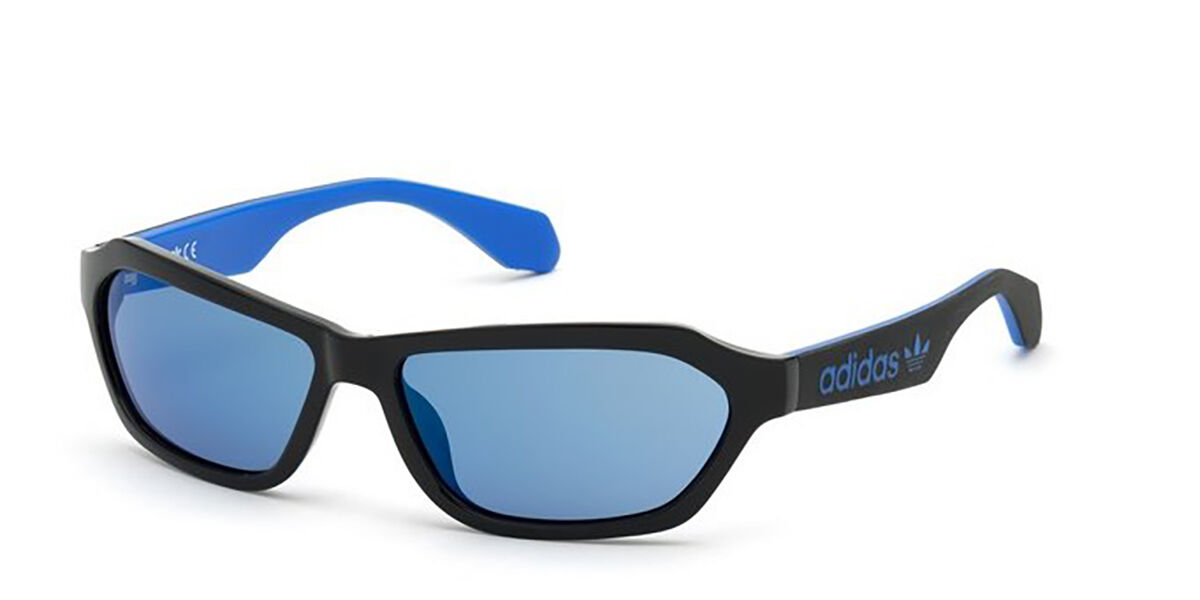 Adidas Originals OR0021 01X, Black frame, Blue Mirror lenses