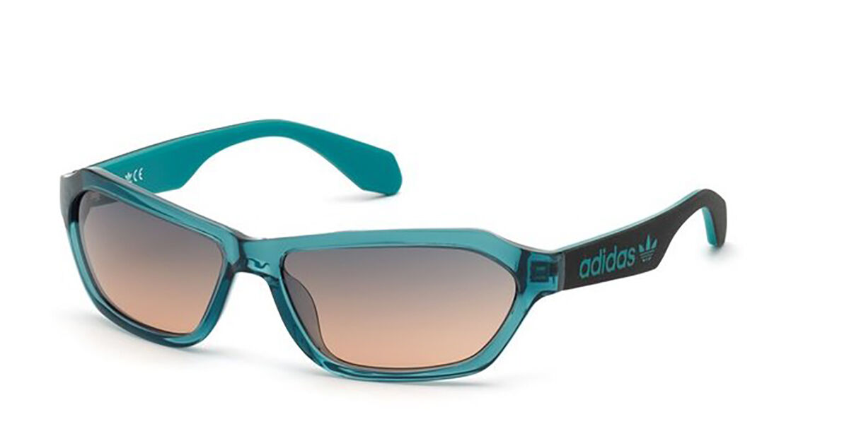 Adidas Originals OR0021 87W, Green frame, Brown Gradient lenses