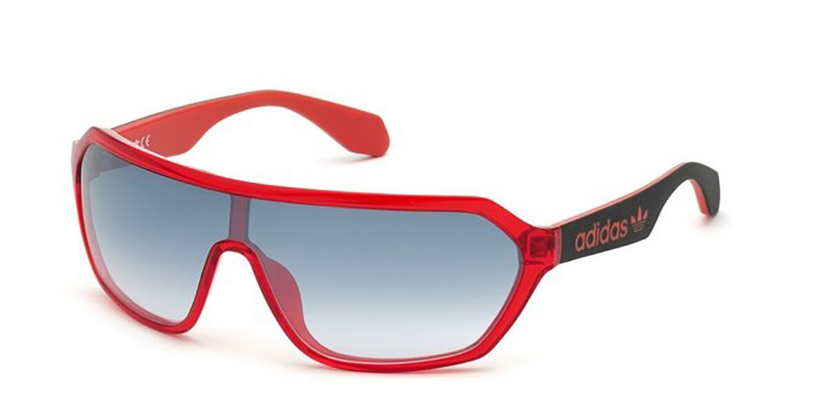 Adidas Originals OR0022 66C, Red frame, Gradient Blue Mirror lenses