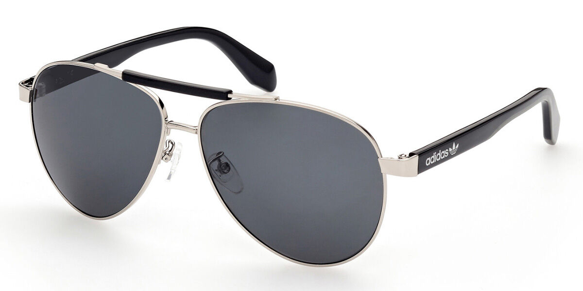 Adidas Originals OR0063 16A, Silver frame, Grey lenses