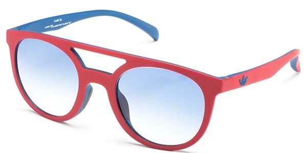 Adidas Originals AOR003 053.021, Red frame, Blue lenses