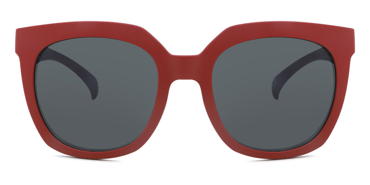 Adidas Originals AOR008 053.021, Red frame, Grey lenses
