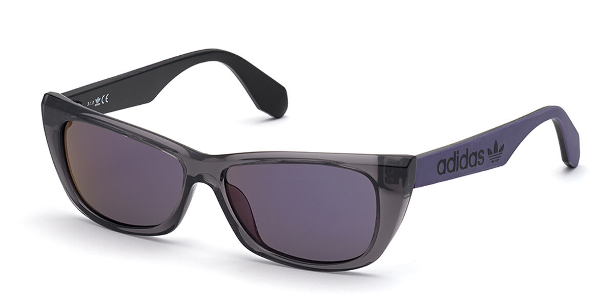Adidas Originals OR0027 20Z, Grey frame, Gradient Purple Mirror lenses