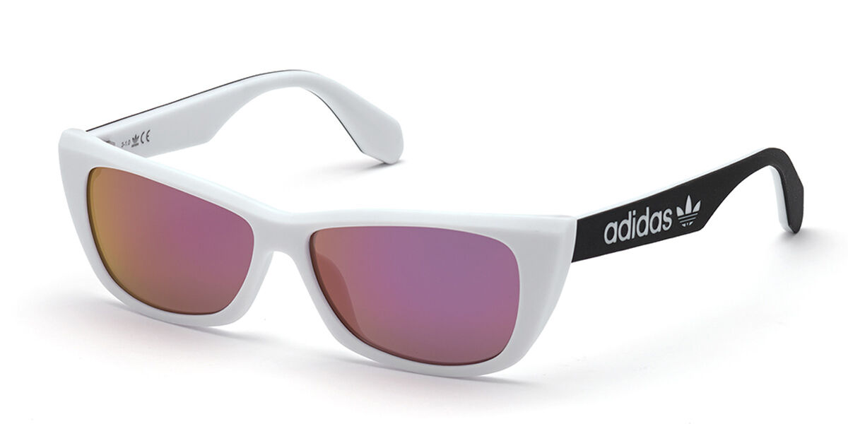 Adidas Originals OR0027 21Z, White frame, Gradient Purple Mirror lenses