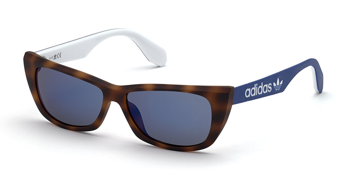 Adidas Originals OR0027 56X, Tortoiseshell frame, Blue Mirror lenses