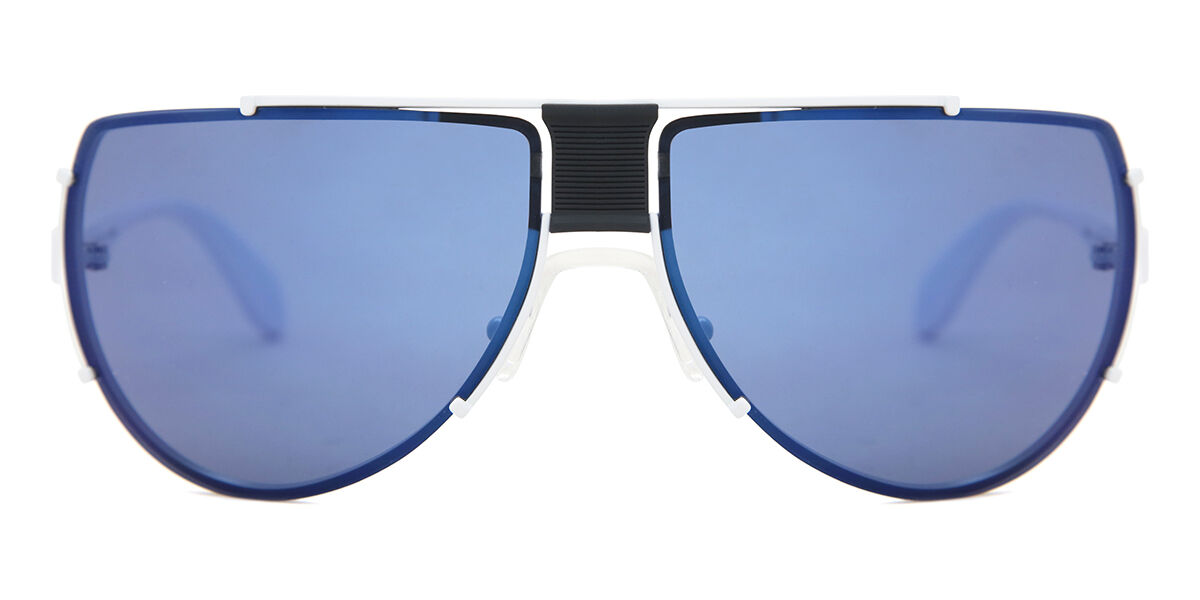 Adidas Originals OR0031 21X, White frame, Blue Mirror lenses
