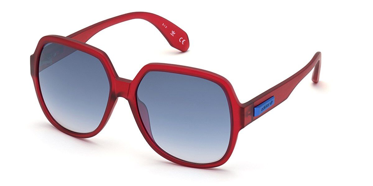 Adidas Originals OR0034 67W, Red frame, Gradient Blue lenses