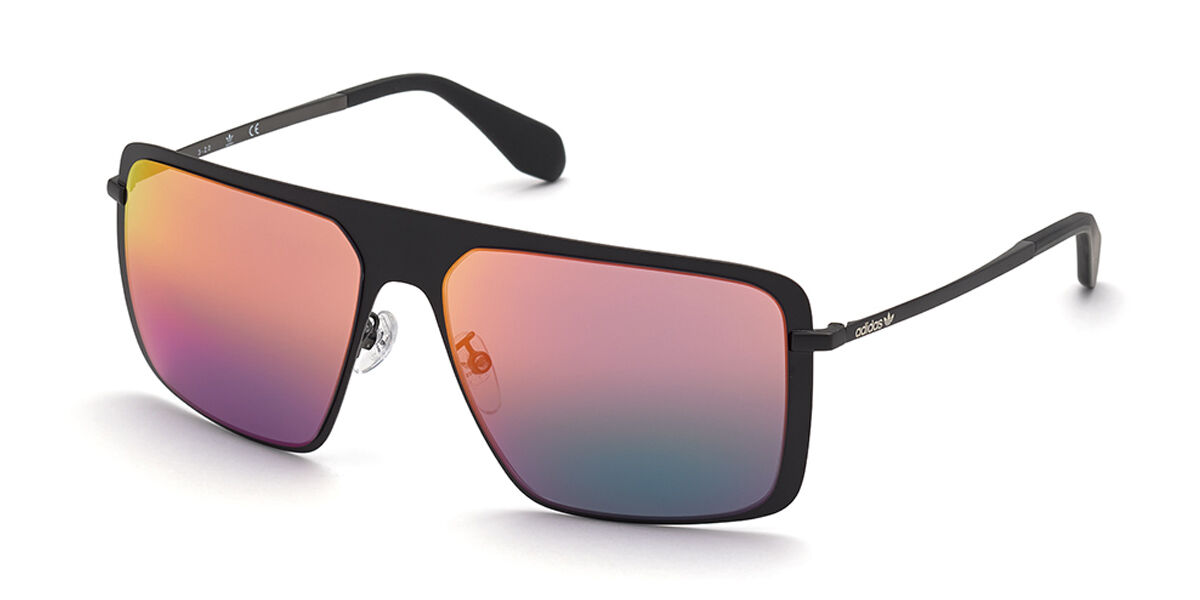 Adidas Originals OR0036 02U, Black frame, Red Mirror lenses