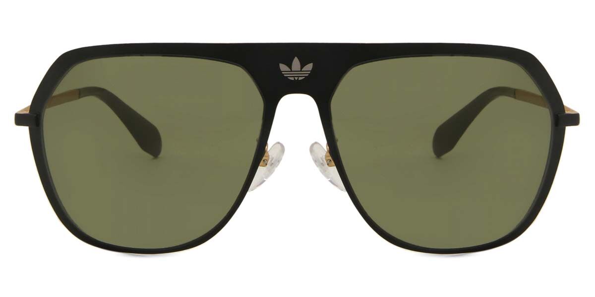 Adidas Originals OR0037 02Q, Black frame, Green Mirror lenses