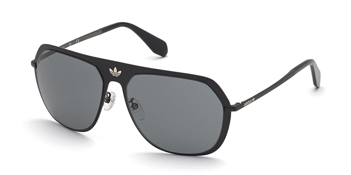 Adidas Originals OR0037 01A, Black frame, Grey lenses