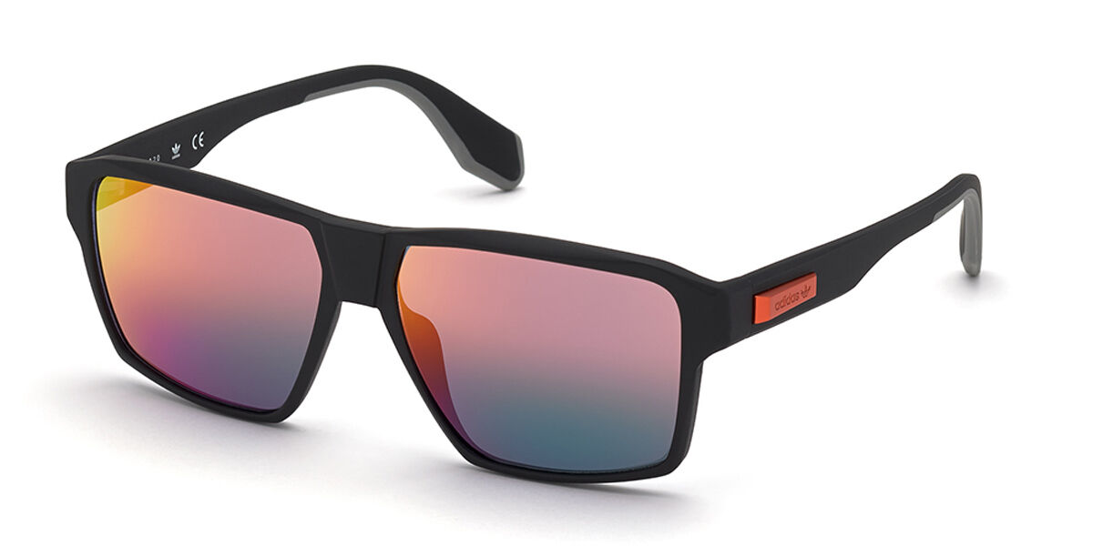 Adidas Originals OR0039 02U, Black frame, Red Mirror lenses