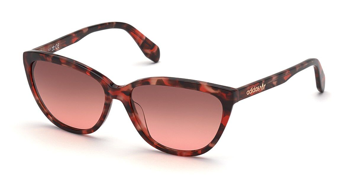 Adidas Originals OR0041 55T, Tortoiseshell frame, Gradient Red lenses