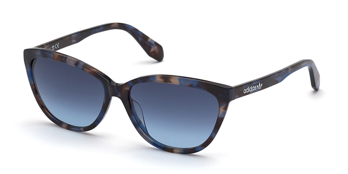 Adidas Originals OR0041 55W, Tortoiseshell frame, Gradient Blue lenses