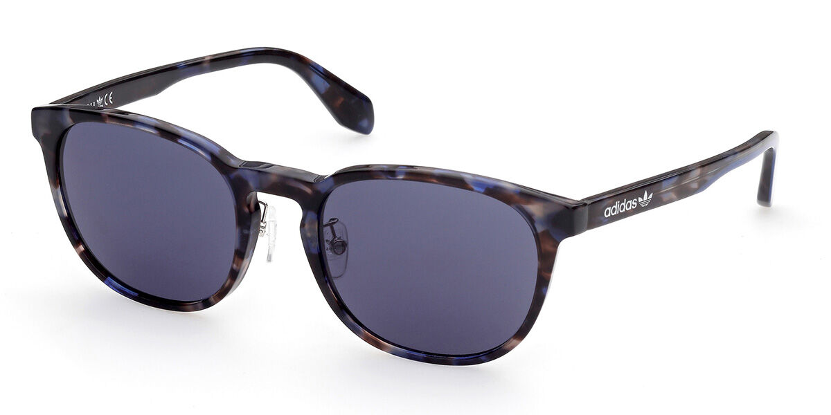 Adidas Originals OR0042-H 55V, Tortoiseshell frame, Blue lenses