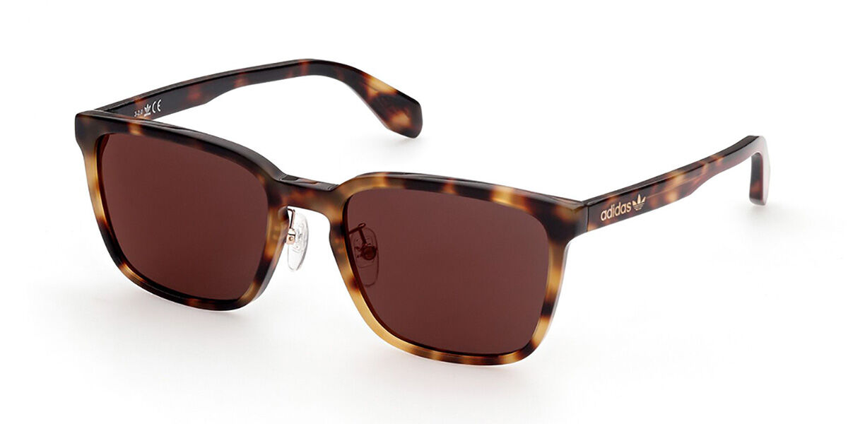 Adidas Originals OR0043-H 54U, Tortoiseshell frame, Burgundy Red Mirror lenses