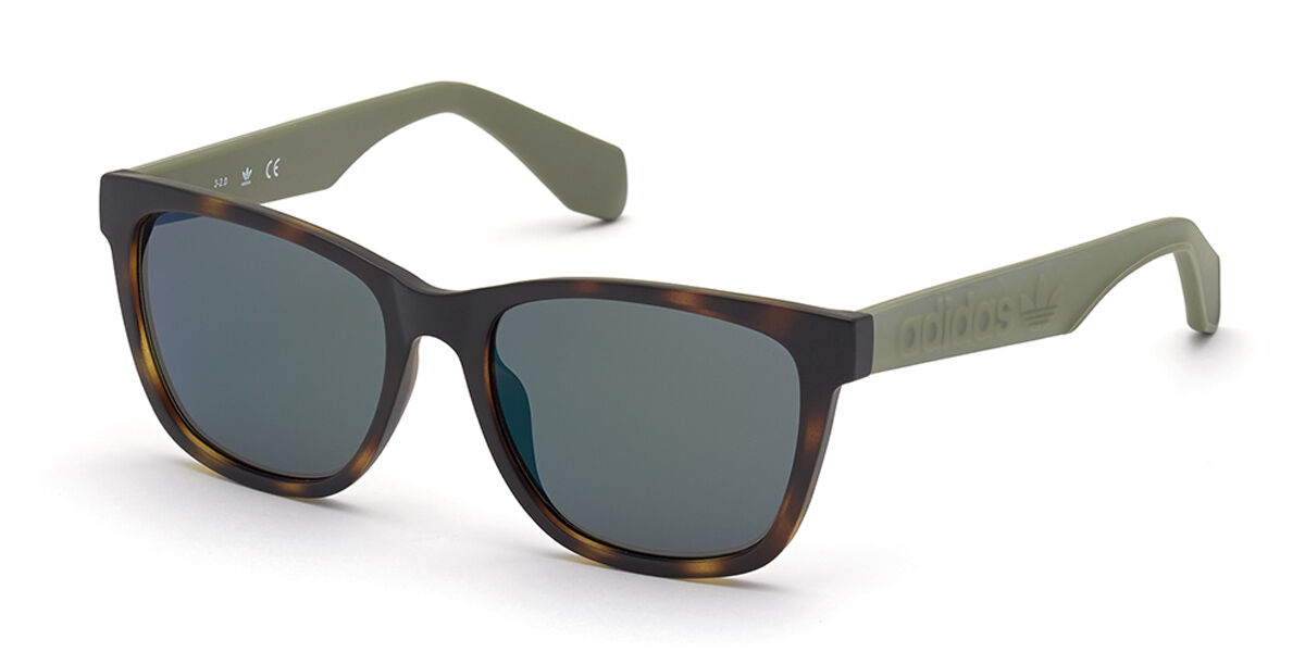 Adidas Originals OR0044 52Q, Tortoiseshell frame, Green Mirror lenses