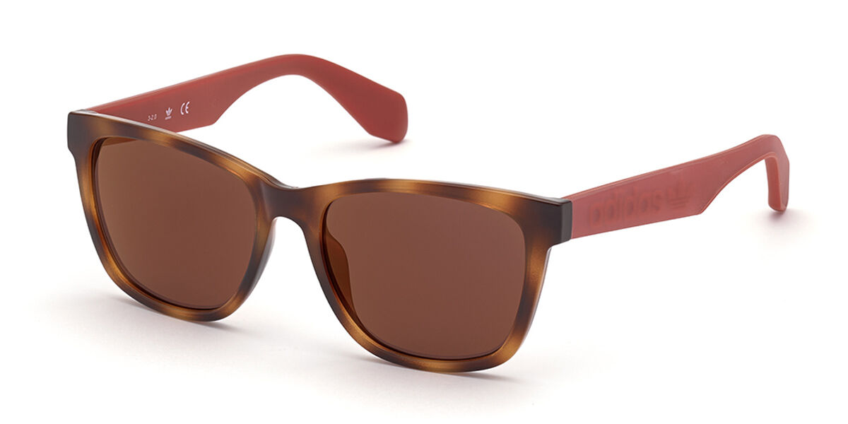 Adidas Originals OR0044 55U, Tortoiseshell frame, Red Mirror lenses