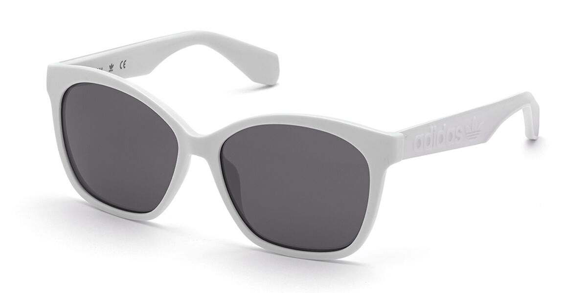 Adidas Originals OR0045 21C, White frame, Grey Mirror lenses