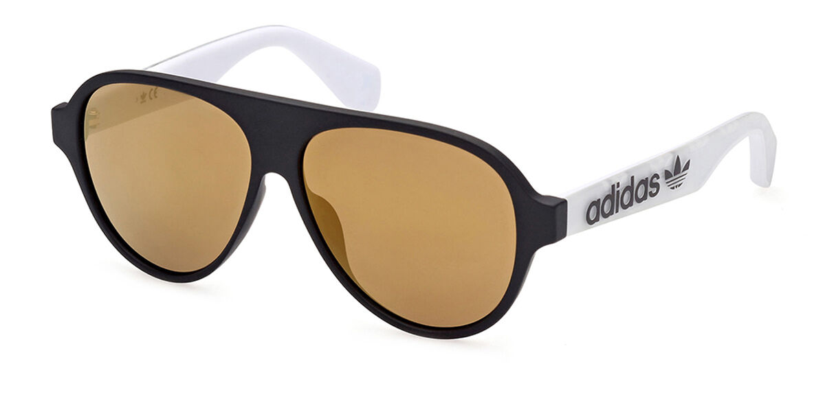 Adidas Originals OR0059 02G, Black frame, Brown Mirror lenses