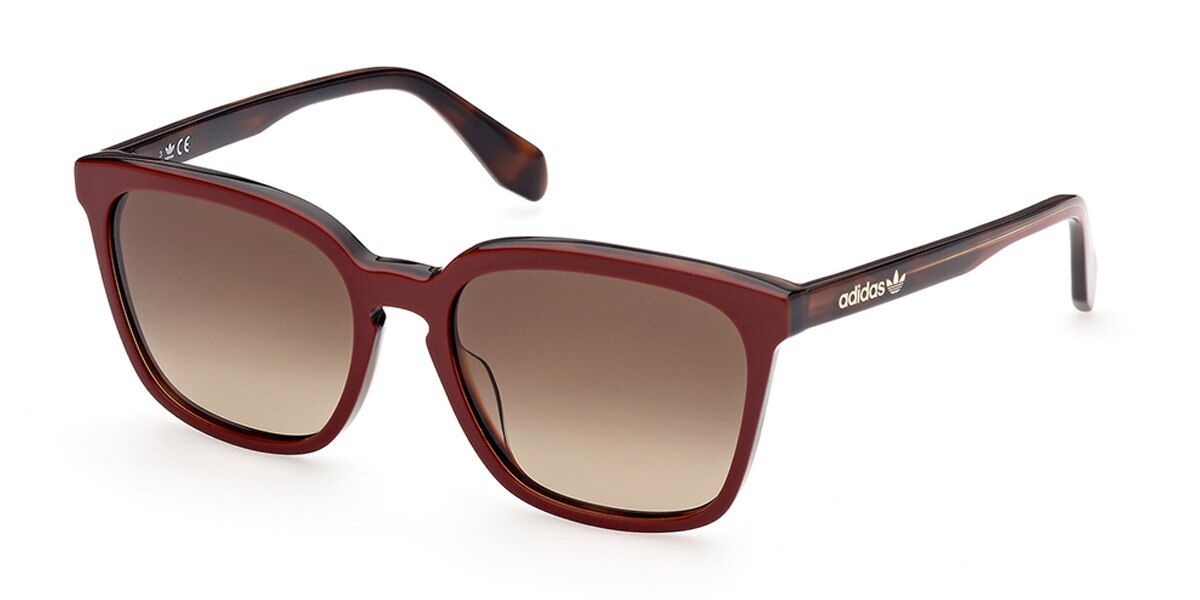Adidas Originals OR0061 68F, Red frame, Gradient Brown lenses