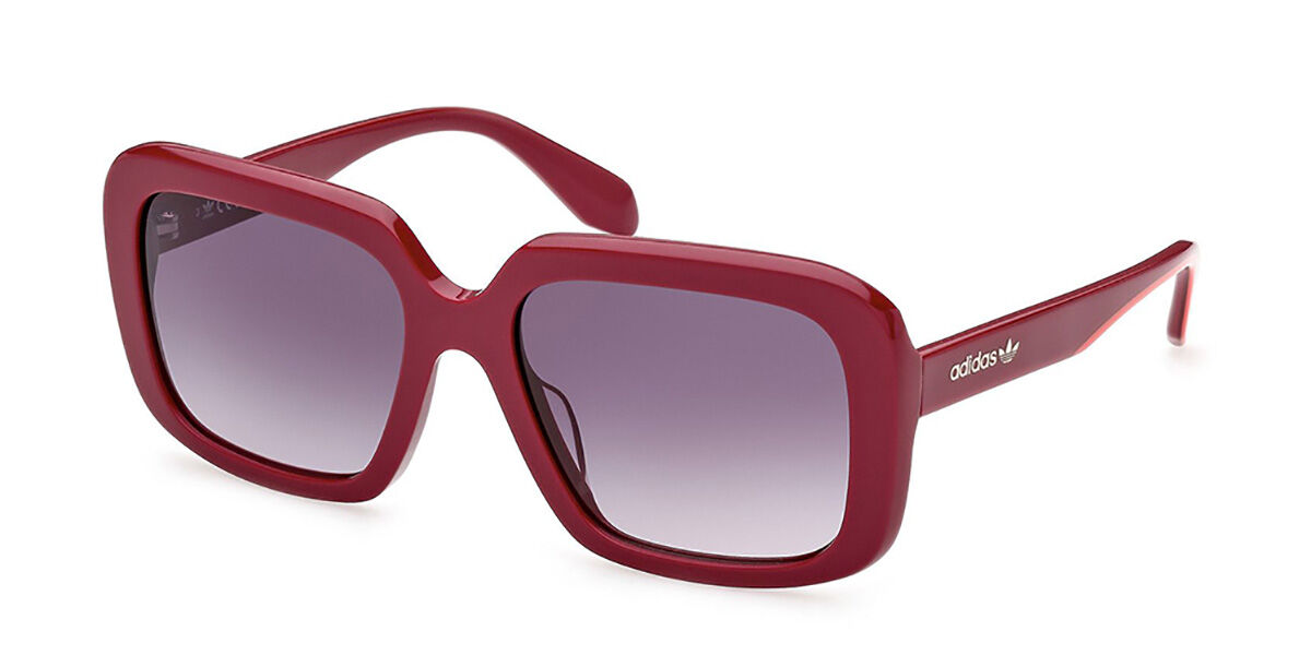 Adidas Originals OR0065 81B, Red frame, Smoke Dark Grey Gradient lenses