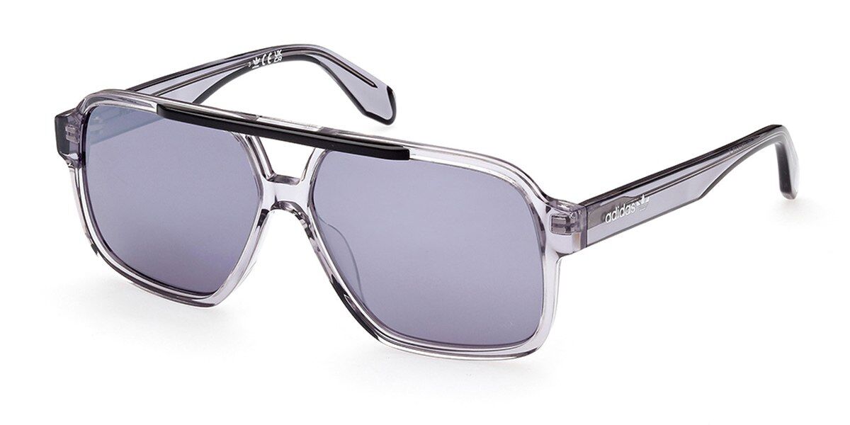 Adidas Originals OR0066 20C, Grey frame, Grey Mirror lenses