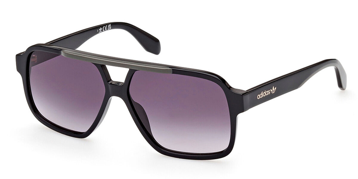 Adidas Originals OR0066 01B, Black frame, Gradient Grey lenses