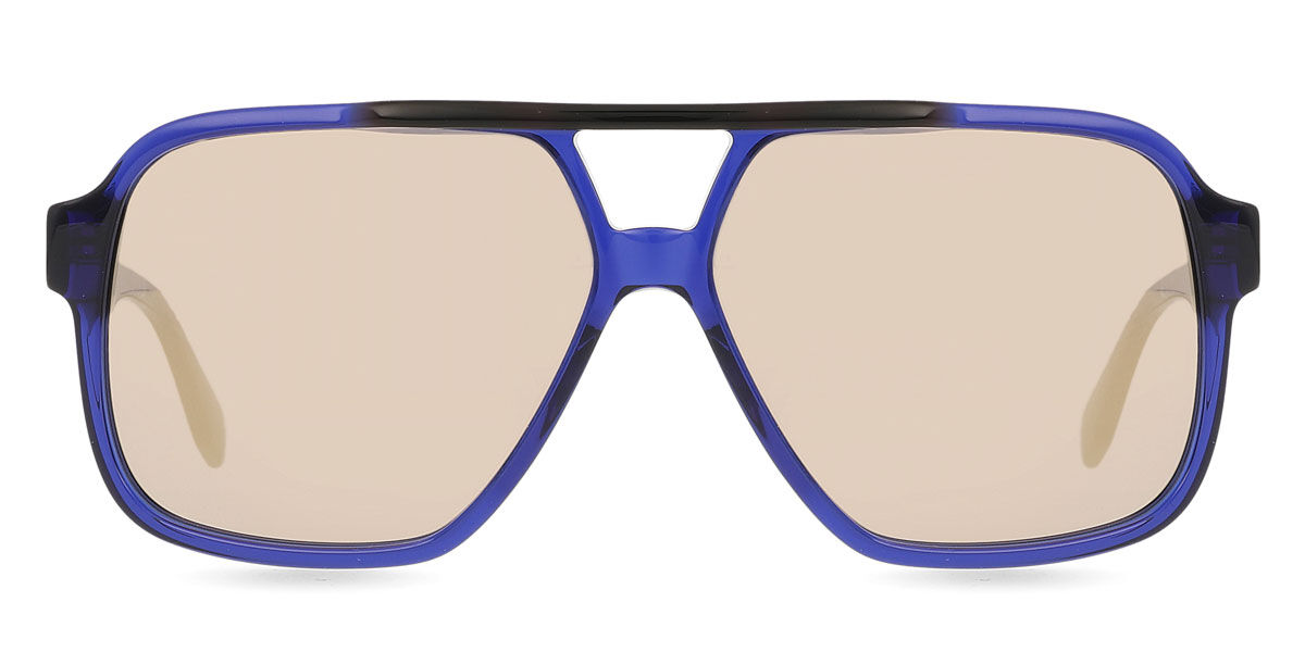 Adidas Originals OR0066 91G, Blue frame, Brown Mirror lenses