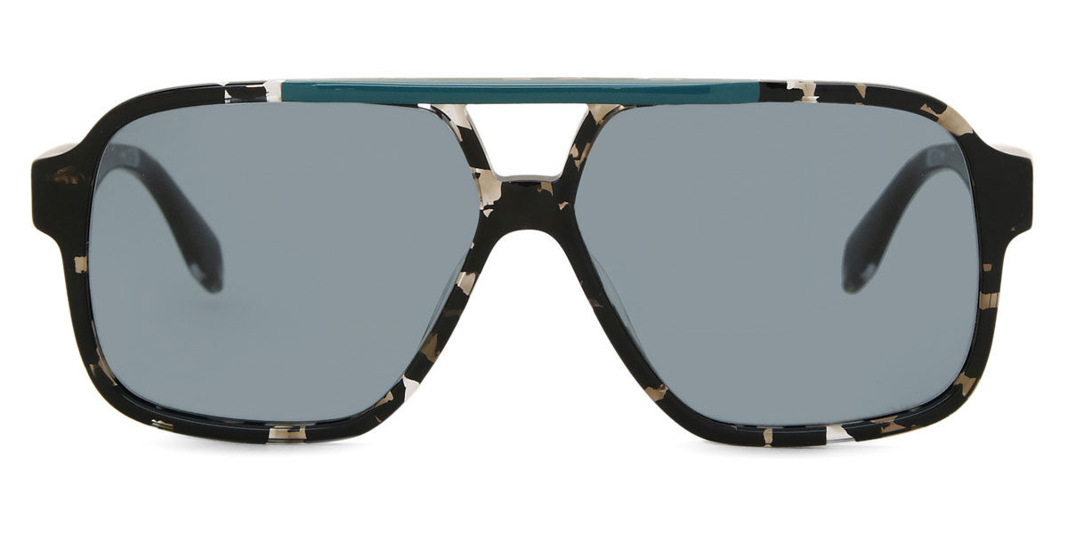 Adidas Originals OR0066 55N, Tortoiseshell frame, Green lenses