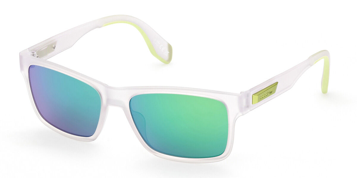 Adidas Originals OR0067 26X, Clear frame, Blue Mirror lenses
