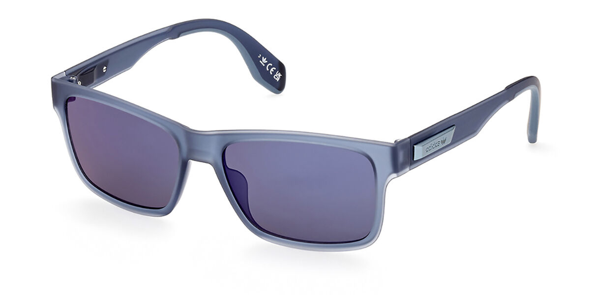 Adidas Originals OR0067 91X, Blue frame, Dark Blue Mirror lenses