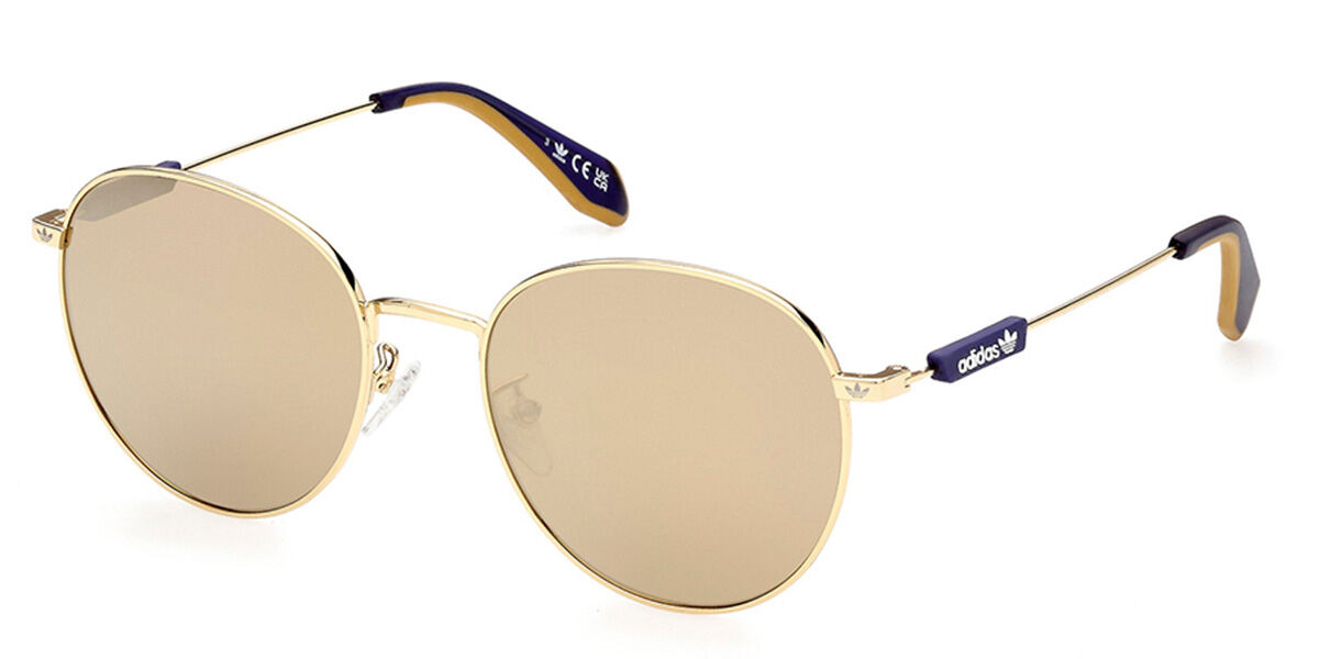 Adidas Originals OR0072 30G, Gold frame, Brown Mirror lenses
